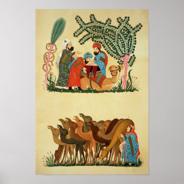 'Maqamat of Al-Hariri', engraved by Lestel Poster (Front)