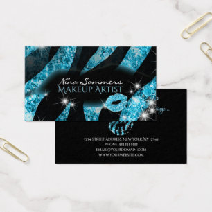 Maquillage Artiste Bleu Parties scintillant Noire