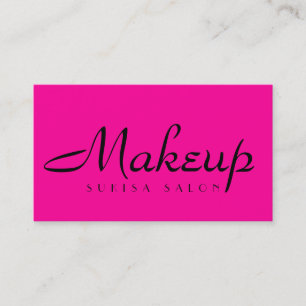 Maquillage Artiste Carte de visite Hot Pink