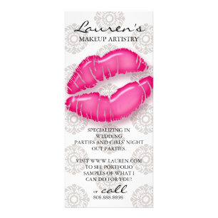 Maquillage Artiste Cartes de Marketing Beauté Lèvr