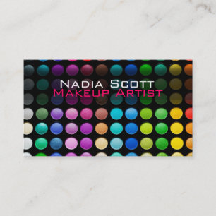 Maquillage Artiste Palette Carte de visite lumineu