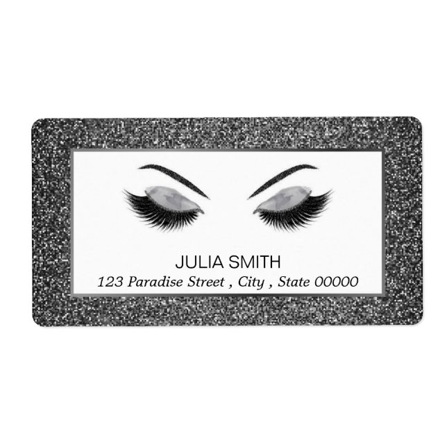 Maquillage avec l'effet de parties scintillantes (Devant)