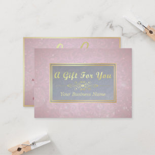 Maquillage Beauty Salon Certificat cadeau rose & o