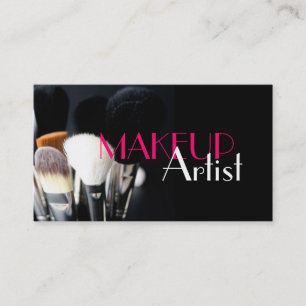 Maquillage, clous, Carte de visite de cosmétologi