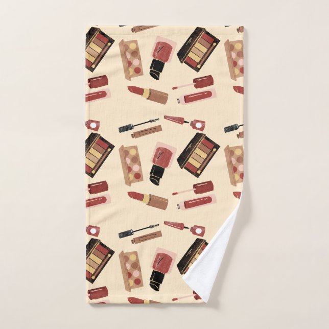 Maquillage Cosmétique Beauté Motif Cosmetologie (Serviette à main)