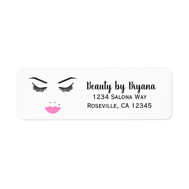 Maquillage de beauté pour visage Cils & Lèvres ros (Devant)