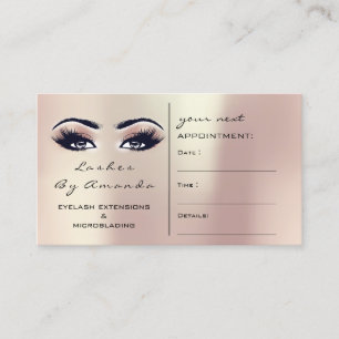 Maquillage de carte de rendez-vous Artiste Rose Go