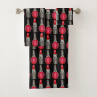 Maquillage polonais noir rouge fashionista
