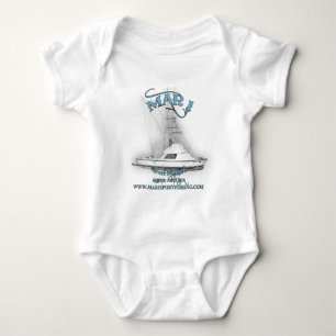 Mar1 Sport Fishing 31' Classic Bertram Baby Bodysuit