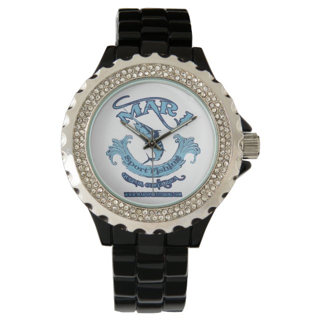Mar1 Sport Fishing Classic Rhinestone Watch (Front)