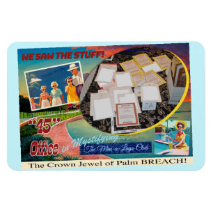 Mar-a-Lago TOP SECRET Post Card Magnet
