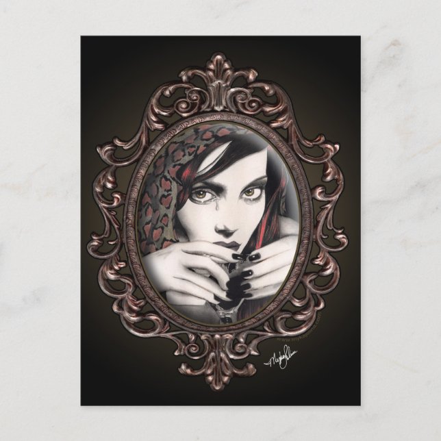 "Mara" Martini Larmes Imaginaire gothique Carte po (Devant)