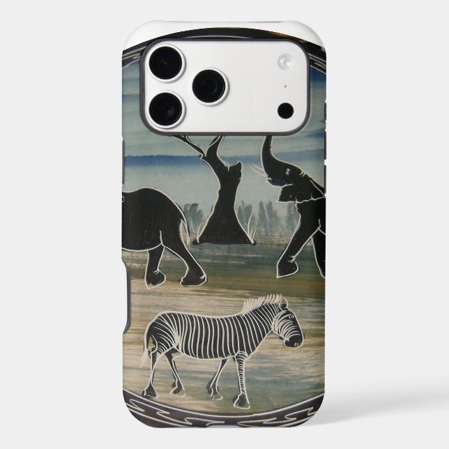 Mara Trumpet Glory African Elephant Zebra Designer (Back)