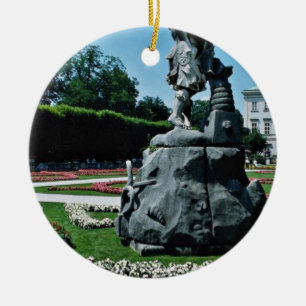 Marabell Gardens, Salzburg, Austria  flowers Ceramic Ornament