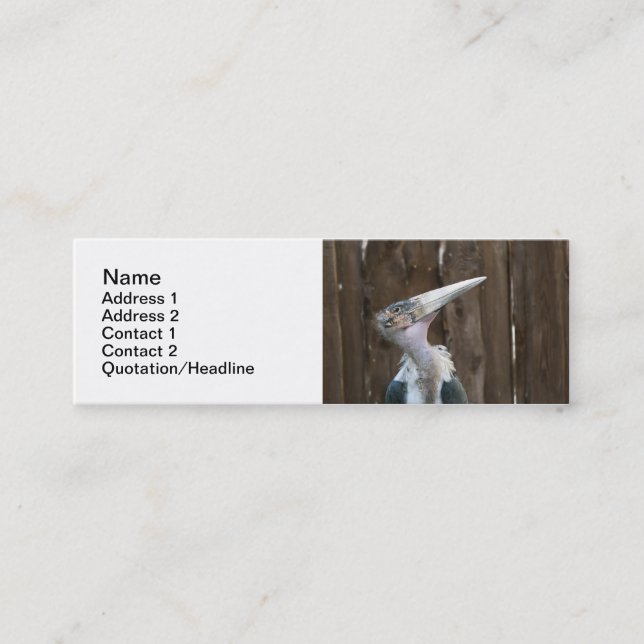Marabou Mini Business Card (Front)