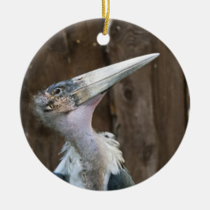 Marabou Stork Ceramic Ornament