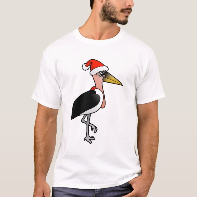Marabou Stork Santa T-Shirt (Front)