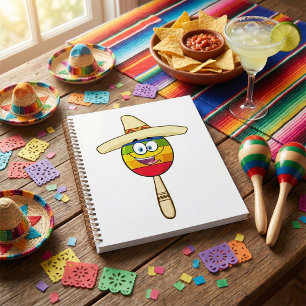Maraca avec Sombrero Fiesta Colorée