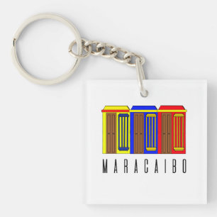 Maracaibo - Casitas de Maracaibo Venezuela Keychain