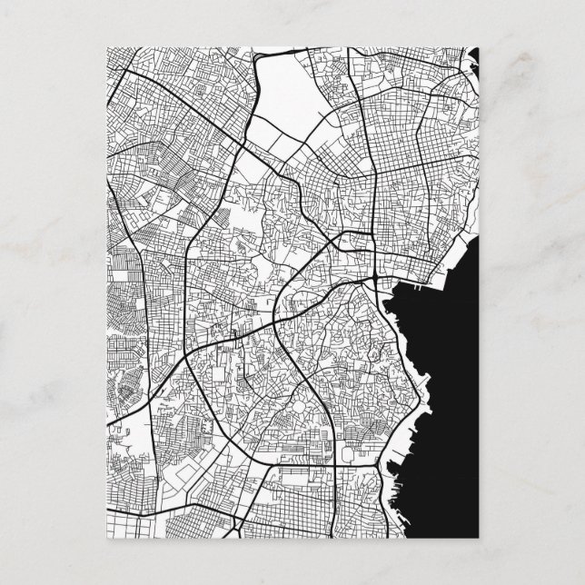 Maracaibo Venezuela Map Postcard (Front)