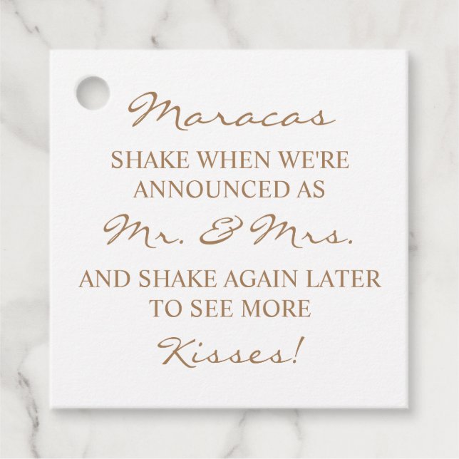 Maracas Tag  (Front)