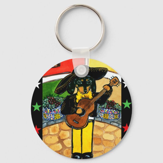 Marachi Doxie Keychain (Front)