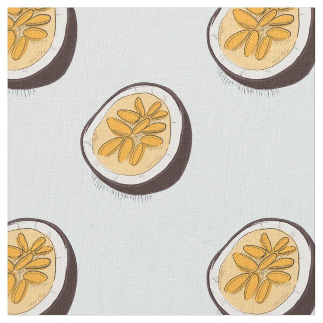 Maracuya passion fruit fabric (Close Up)