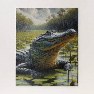 Marais avec Bull Alligator Puzzle
