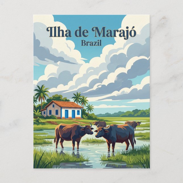 Marajó Brazil Postcard (Front)