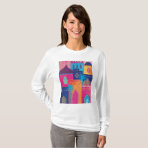 marakech beautiful moroccan city paint long sleeve
