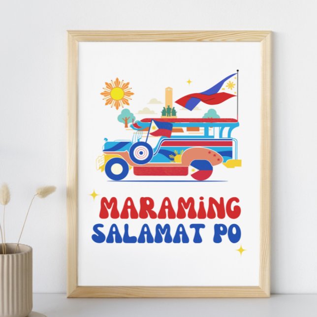 Maraming Salamat Poster Filipino Wall Art (Creator Uploaded)