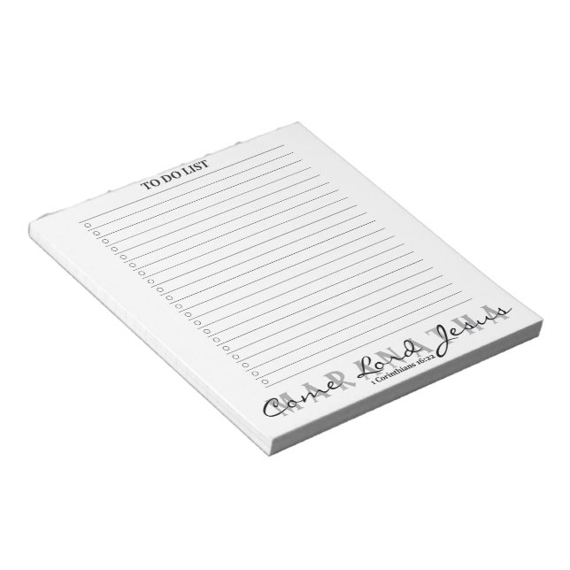 Maranatha- Come Lord Jesus Notepad (Angled)