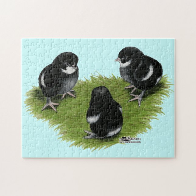 Marans Black Copper Chicks Jigsaw Puzzle (Horizontal)