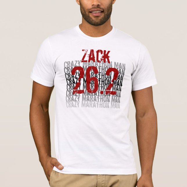 Marathon 26.2 Custom Name T-Shirt (Front)