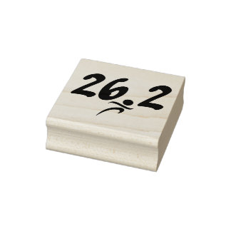 Marathon 26.2 Rubber Stamp