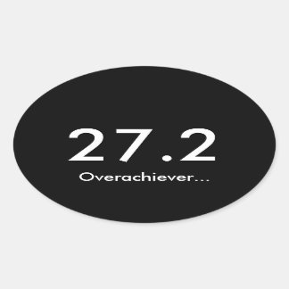 Marathon 27.2 overachiever oval sticker