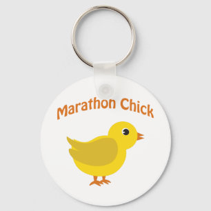 Marathon Chick Keychain
