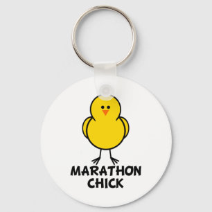 Marathon Chick Keychain
