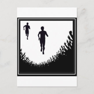 MARATHON CROWD POSTCARD