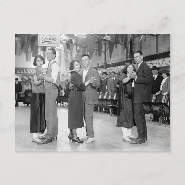 Marathon Dancers, 1923 Postcard (Front)