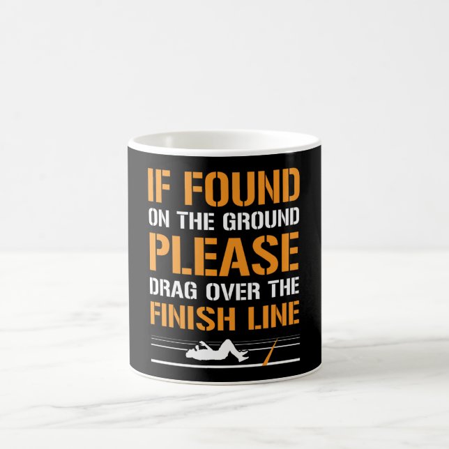 Marathon Design For Runners And Joggers Coffee Mug (Center)