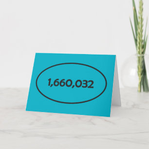 Marathon en pouces Carte de voeux!