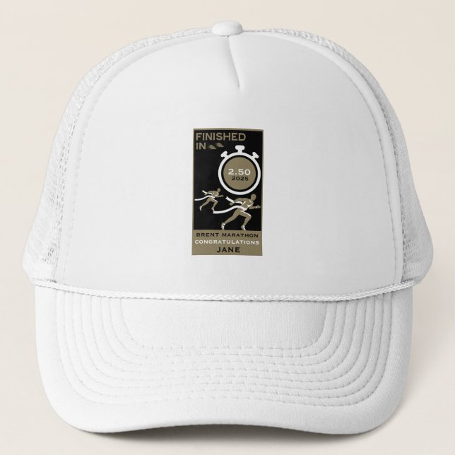 Marathon Event Finisher Gift Trucker Hat (Front)