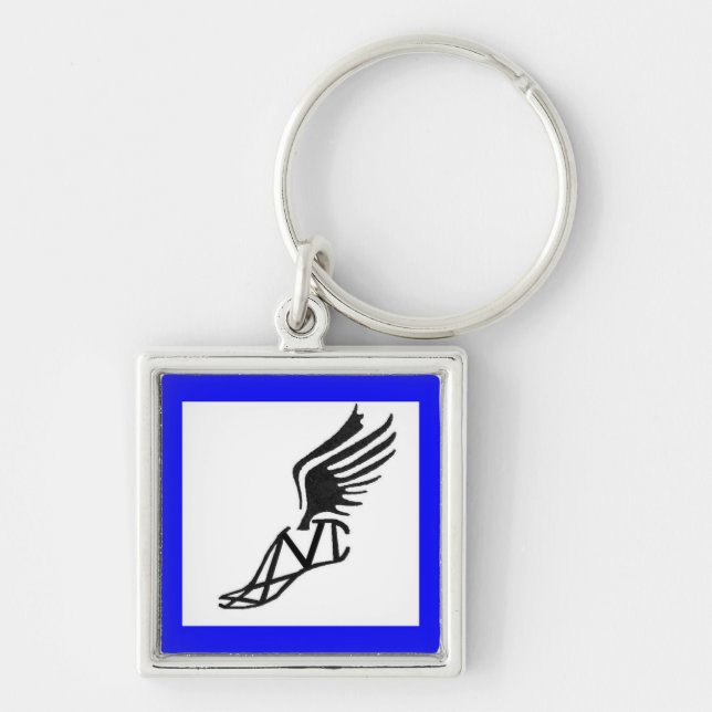 Marathon Keychain - Blue (Front)