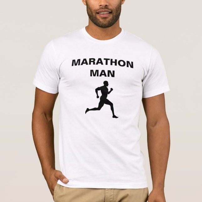 Marathon Man runner jogger t-shirt (Front)