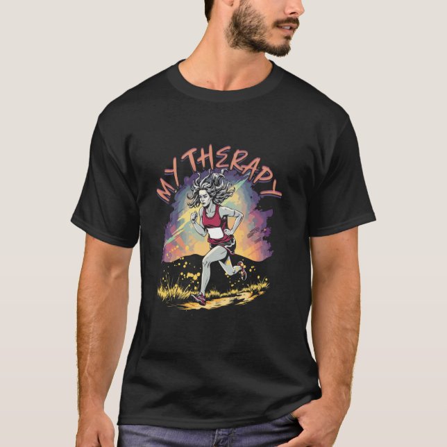 Marathon Marathoner Running T-Shirt (Front)