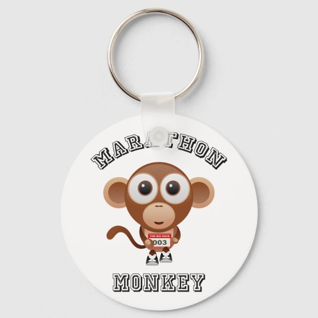 Marathon Monkey Keychain (Front)