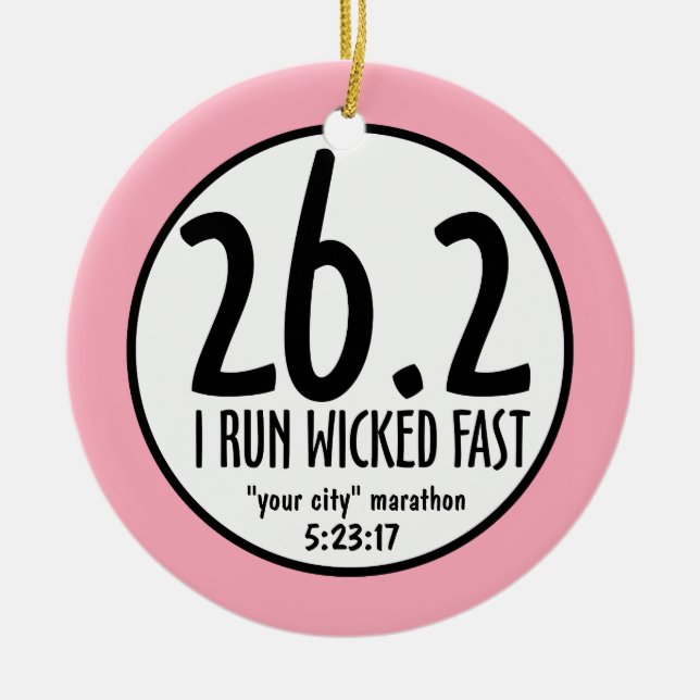 Marathon Ornament (Front)