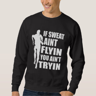 Marathon Racer Sprint Runner Athlete Running Race Sweatshirt