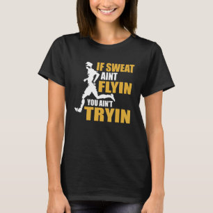Marathon Racer Sprint Runner Athlete Running Race  T-Shirt
